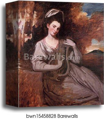 Lady with a Lyre by George Romney, Canvas Print