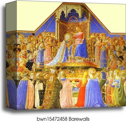 The Coronation of the Virgin by Fra Angelico, Canvas Print