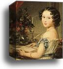 Grand Duchess Maria Nikolaevna with Her Children. Detail by Christina Robertson, Canvas Print