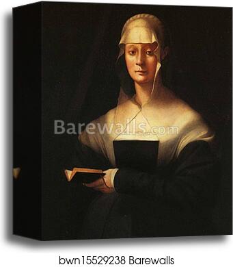 Portrait of Maria Salviati by Jacopo Carrucci, Known As Pontormo, Canvas Print