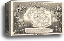 Ile Bourbon. Colonie Francaise (Ocean Indien.) by Victor Jules Levasseur, Canvas Print