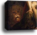 Saint Jerome in the Wilderness. Detail by Jacopo Robusti, Called Tintoretto, Canvas Print