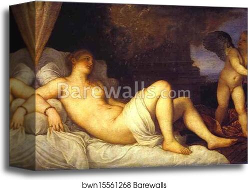 Danae by Titian, Canvas Print