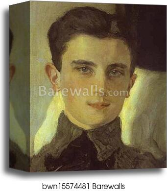 Portrait of Count Felix Sumarokov-Elstone, later Prince Yusupov. Detail by Valentin Serov, Canvas Print