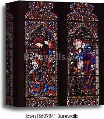 Annunciation by Sir Edward Coley Burne-Jones, Canvas Print