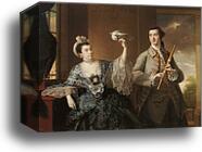 Mr and Mrs William Chase by Joseph Wright Of Derby, Canvas Print