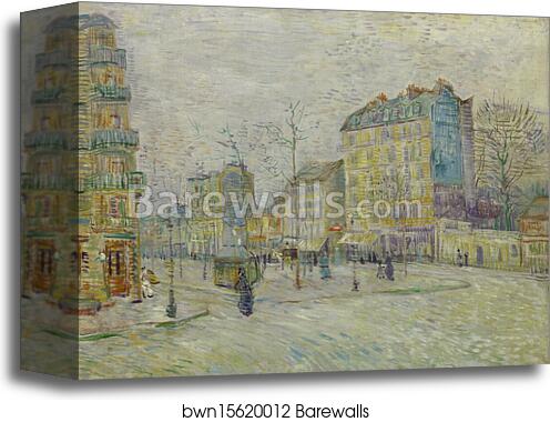 Boulevard de Clichy by Vincent Van Gogh, Canvas Print