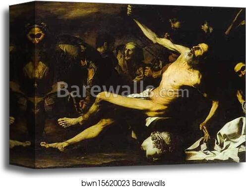 The Martyrdom of St. Bartholomew by Jusepe De Ribera, Canvas Print