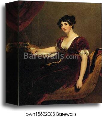 Portrait of Mrs. Isaac Cuthbert by Sir Thomas Lawrence, Canvas Print Portrait of Mrs. Isaac Cuthbert by Sir Thomas Lawrence, Canvas Print