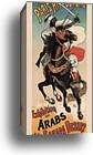 Exhibition of Arabs of the Sahara Desert by Jules Chéret, Canvas Print