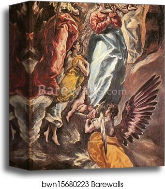 Virgin of the Immaculate Conception by El Greco, Canvas Print