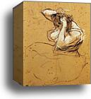 Study for Woman Brushing Her Hair by Henri De Toulouse-Lautrec, Canvas Print