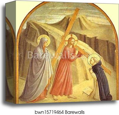 Christ Carrying the Cross by Fra Angelico, Canvas Print