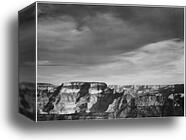 View from the North Rim, "Grand Canyon National Park," Arizona.  Photographs of National Parks and Monuments, compiled 1941 - 1942, documenting the period ca. 1933 - 1942 by Ansel Adams (1902-1984), Canvas Print
