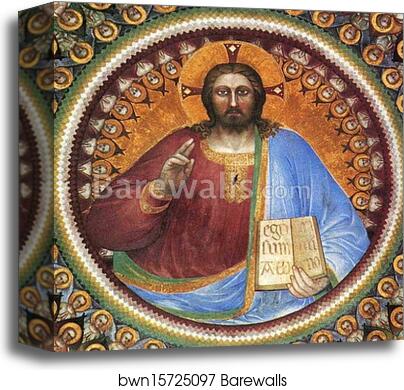 Paradise. Dome frescoes by Giusto De’ Menabuoi, Canvas Print