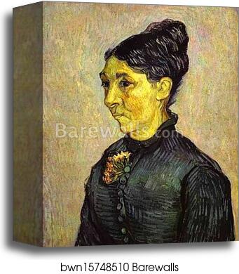 Portrait of Madam Trabuc (Portrait de madame Trabuc) by Vincent Van Gogh, Canvas Print