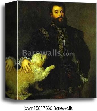 Portrait of Federico II Gonzaga by Titian, Canvas Print