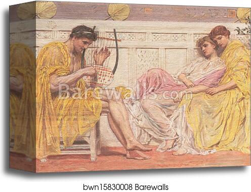 A Musician by Albert Joseph Moore, Canvas Print