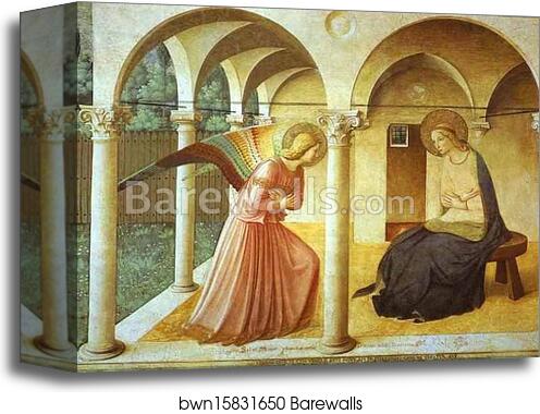 Annunciation by Fra Angelico, Canvas Print