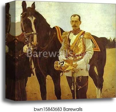 Portrait of Grand Duke Pavel Alexandrovich by Valentin Serov, Canvas Print