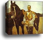 Portrait of Grand Duke Pavel Alexandrovich by Valentin Serov, Canvas Print