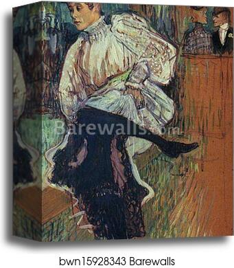 Jane Avril Dancing by Henri De Toulouse-Lautrec, Canvas Print Jane Avril Dancing by Henri De Toulouse-Lautrec, Canvas Print