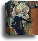 Jane Avril Dancing by Henri De Toulouse-Lautrec, Canvas Print