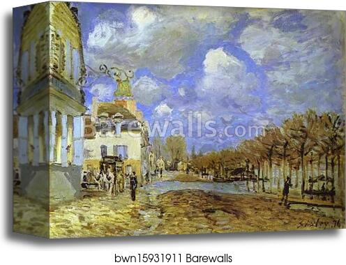 Flood at Port-Marly by Alfred Sisley, Canvas Print