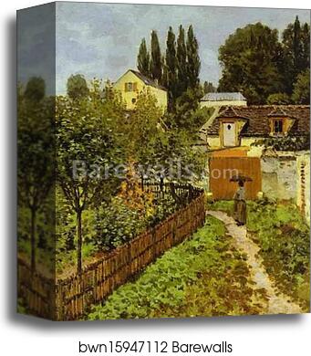 Garden Path in Louveciennes (Chemin de l'Etarché) by Alfred Sisley, Canvas Print Garden Path in Louveciennes (Chemin de l'Etarché) by Alfred Sisley, Canvas Print