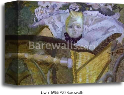 Portrait of Savva Vrubel (1901-1903), the Artist's Son by Mikhail Vrubel, Canvas Print