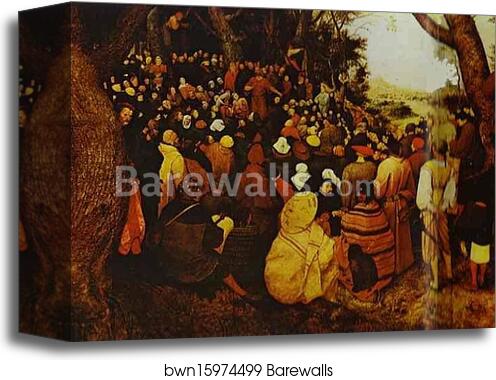The Sermon of St. John the Baptist by Pieter Bruegel The Elder, Canvas Print