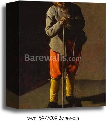 The Old Man by Georges De La Tour, Canvas Print