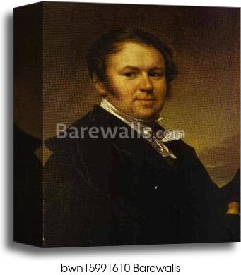 Self-Portrait by Vasily Tropinin, Canvas Print