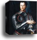 Portrait of Cosimo I de'Medici in Armor by Agnolo Bronzino, Canvas Print
