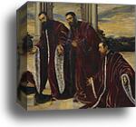 Madonna of the Treasures. Detail by Jacopo Robusti, Called Tintoretto, Canvas Print