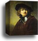 Self-Portrait by Rembrandt Harmenszoon Van Rijn, Canvas Print