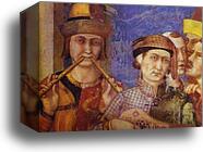 St. Martin is Dubbed a Knight by Simone Martini, Canvas Print