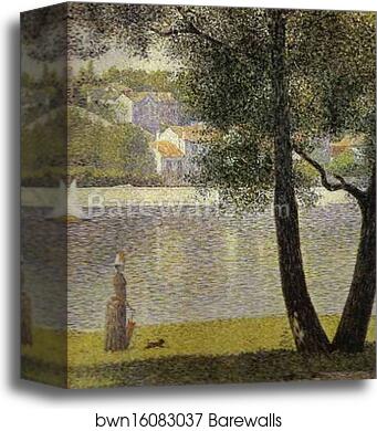 La Siene a Courbevoie by Georges Seurat, Canvas Print
