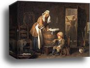 The Laundress by Jean-Baptiste-Simeon Chardin, Canvas Print