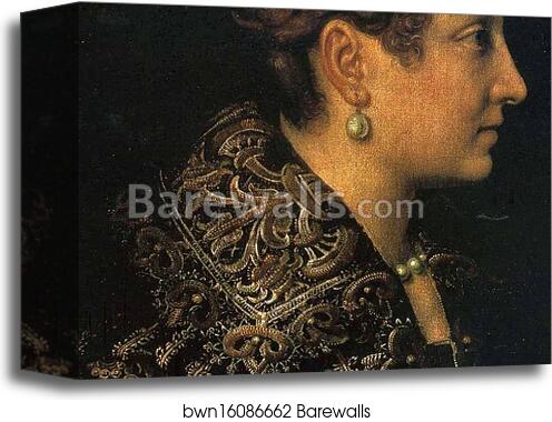 Portrait of a Lady. Detail by Sofonisba Anguissola, Canvas Print Portrait of a Lady. Detail by Sofonisba Anguissola, Canvas Print