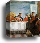 Feast in the House of Levi. Detail by Paolo Veronese, Canvas Print