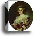 Portrait of N. Y. Levitzkaya, Artist's Wife by Dmitry Levitzky, Canvas Print