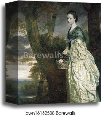 Mrs Thomas Riddell by Sir Joshua Reynolds, Canvas Print
