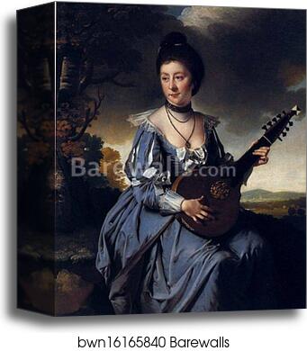 Mrs Robert Gwillym by Joseph Wright Of Derby, Canvas Print