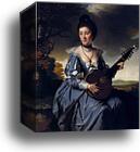 Mrs Robert Gwillym by Joseph Wright Of Derby, Canvas Print