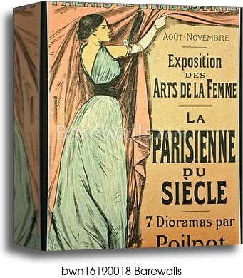 L'Exposition des Arts de la Femme (sept dioramas par Poilpot) : "La Parisienne de Siècle" by Jean-Louis Forain, Canvas Print