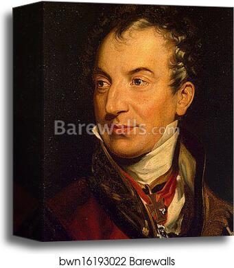 Clemens Lothar Wenzel, Prince Metternich (1773-1859) by Sir Thomas Lawrence, Canvas Print