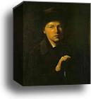 Portrait of Nikolai Kridener, the Artist's Brother by Vasily Perov, Canvas Print