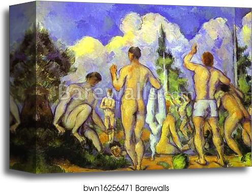 Bathers by Paul Cézanne, Canvas Print