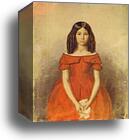 Portrait of N. P. Zhdanovich as a Child by Pavel Fedotov, Canvas Print